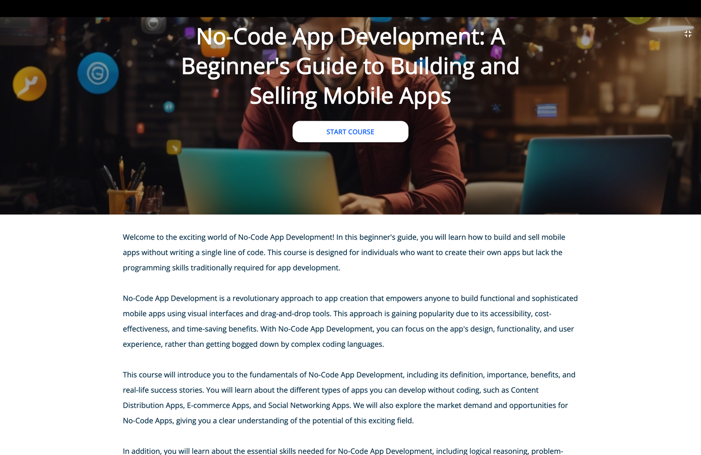 Mobile App Development for Non-Programmers