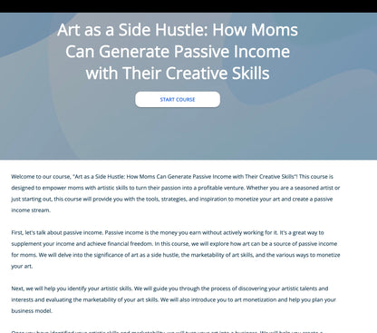 Creating Passive Income with Art