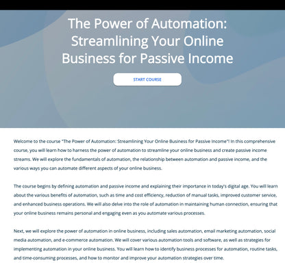 Automate Your Online Business